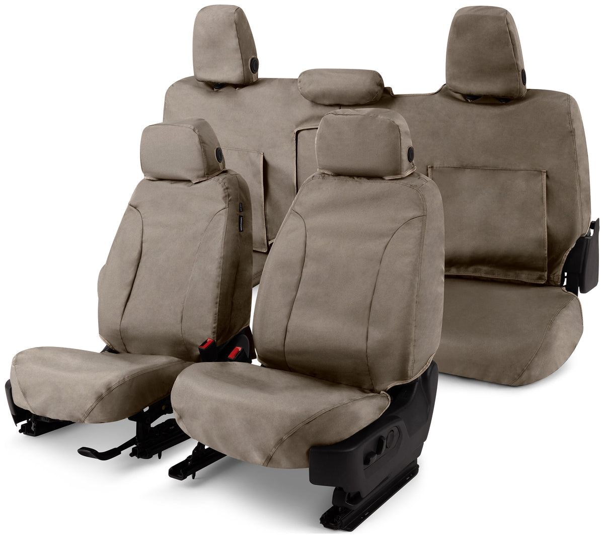 Covercraft 14-22 Dodge Ram ProMaster Endura Waterproof SeatSaver Custom Front Row Seat Covers-Taupe - SS2488WFTP