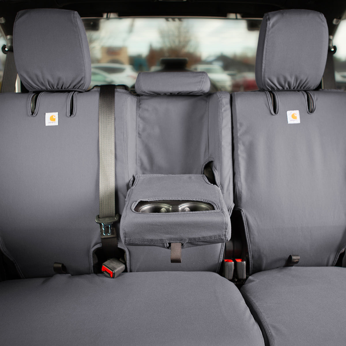 Covercraft 03-06 Chevrolet Silverado Carhartt SeatSaver Custom Front Row Seat Covers - Gravel - SSC3351CAGY