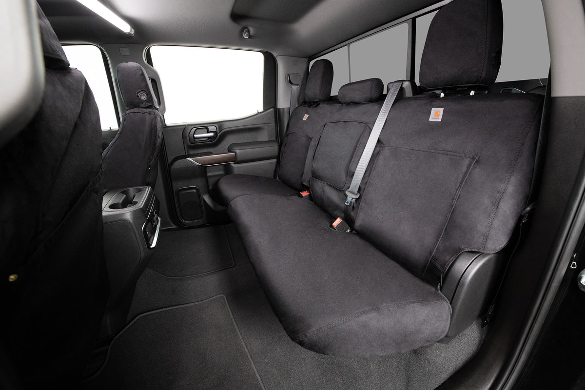 Covercraft 2024+ Ford Ranger SuperCrew Carhartt Super Dux SeatSaver Cust Front Row Seat Covers - Blk - SSC2617COBK