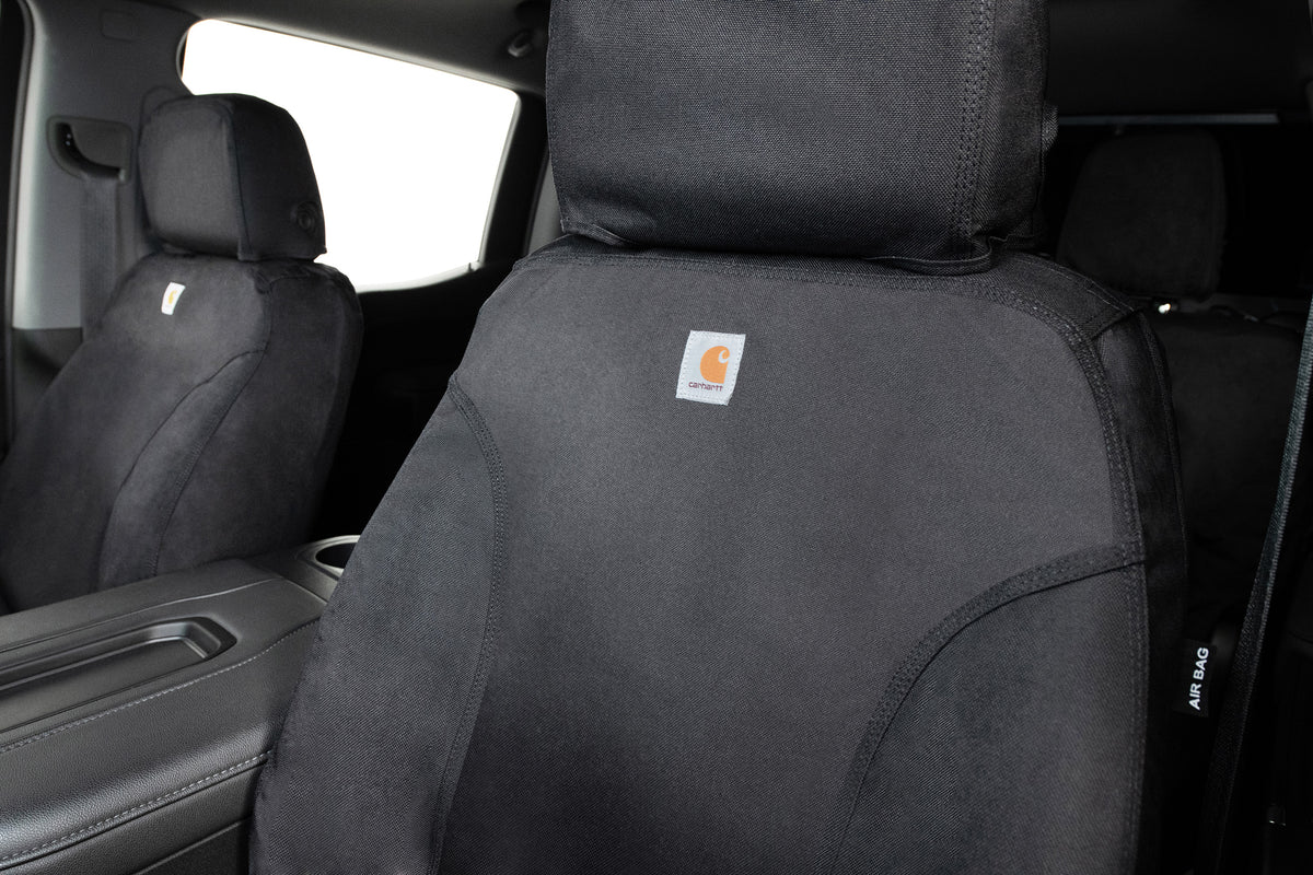 Covercraft 06-09 Dodge Ram Carhartt Super Dux SeatSaver Custom Front Row Seat Covers - Black - SSC2398COBK