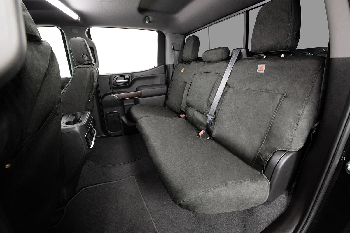 Covercraft 22-24 Dodge RAM 2500 3500 Carhartt Super Dux SeatSaver Frt Row Custom Seat Cover- Gravel - SSC2588COGY