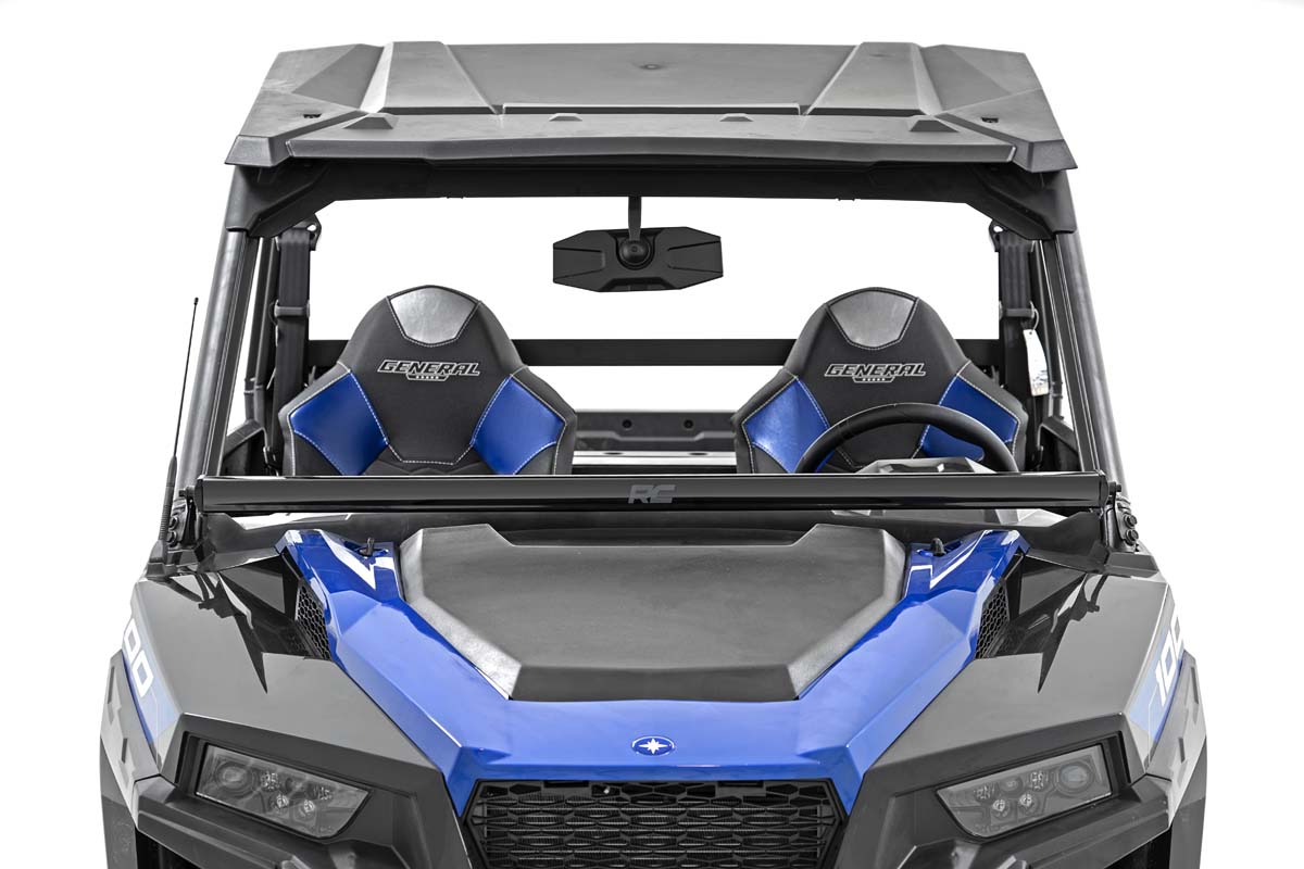 Rough Country - LED Light Kit - Lower Windshield - 50" Black Single Row - Polaris General XP 4 1000 - 93034 for 2016-2019 Pol