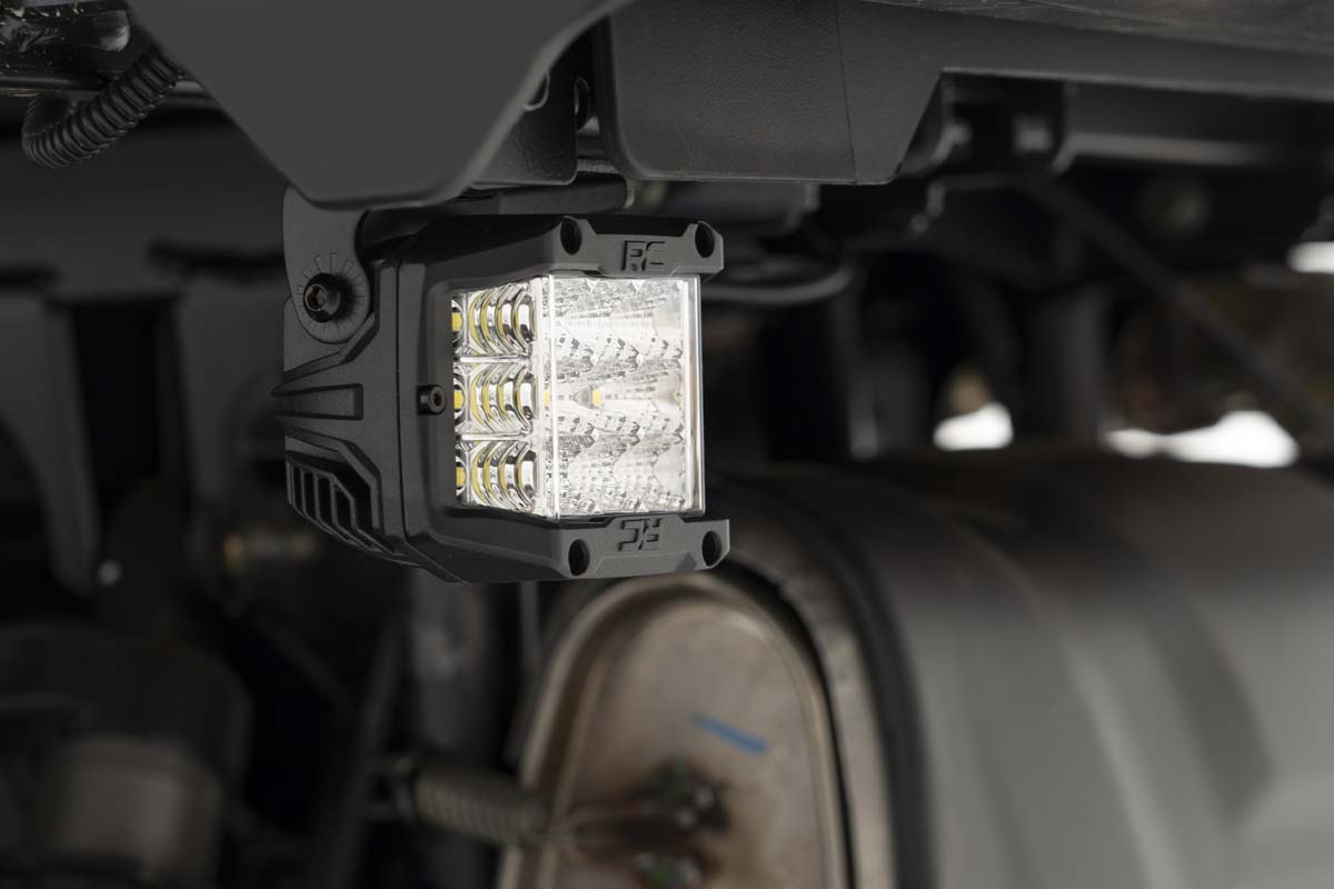LED Light | Under Bed Mount | 2&quot; Chrome Pair | Wide Angle | Polaris General/General XP