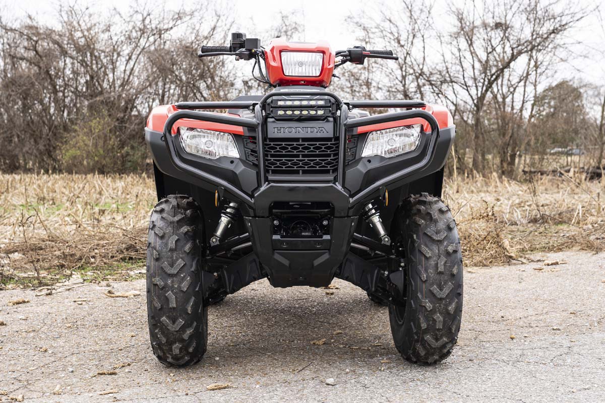LED Light Kit | Bumper Mount | 6&quot; Black Slimline Pair | Honda Foreman