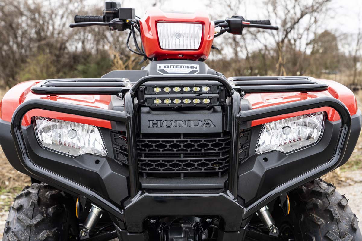 LED Light Kit | Bumper Mount | 6&quot; Black Slimline Pair | Honda Foreman