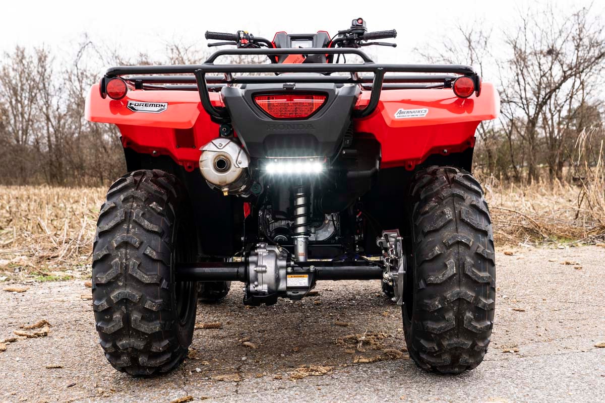 LED Light Kit | Rear Mount | 6&quot; Black Slimline | Honda Foreman 500 