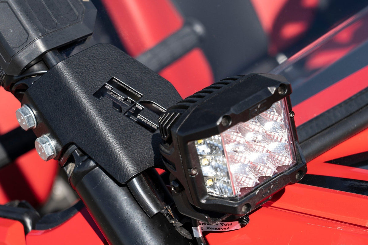 LED Light Kit | Cage Mount | 2&quot; Chrome Pair | Wide Angle | Honda Talon 1000R 