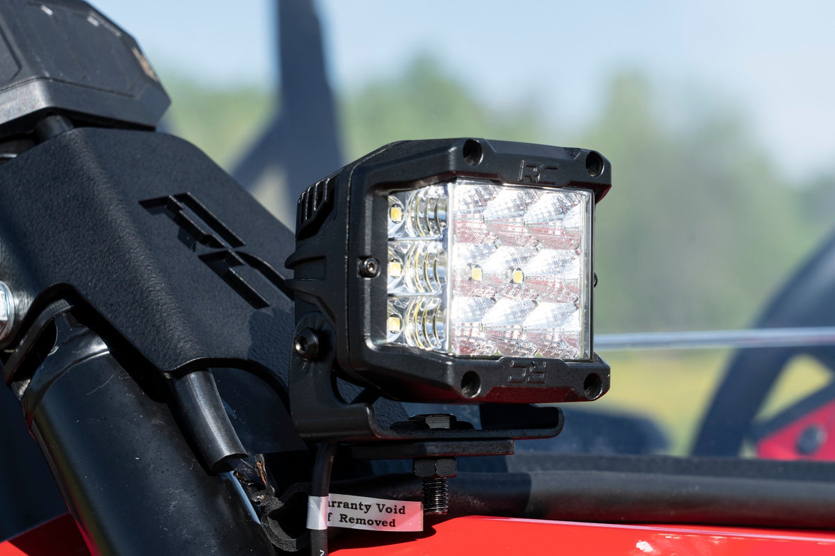 LED Light Kit | Cage Mount | 2&quot; Black Pair | Honda Talon