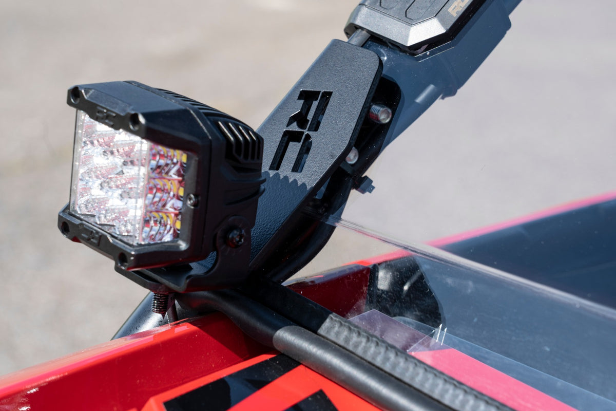 LED Light Kit | Cage Mount | 2&quot; Black Pair | Honda Talon