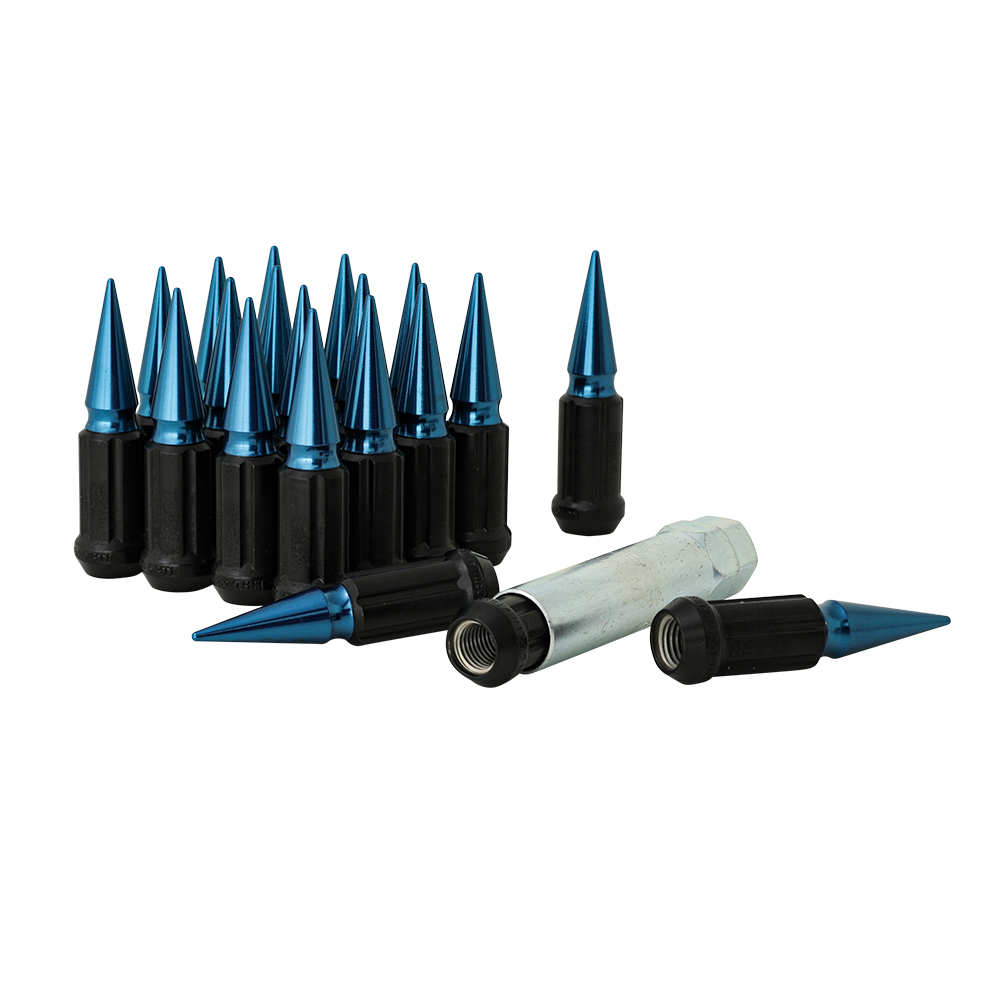 Gorilla Automotive - 5 Lug 12-1.50 Short Spike Kit Blue - SSPK5-12150BL