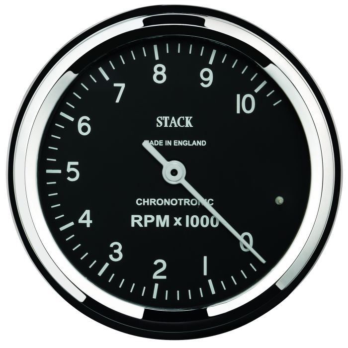 Autometer Chronocentric Tachometer - 80mm Blk - 0-10K RPM - ST901096