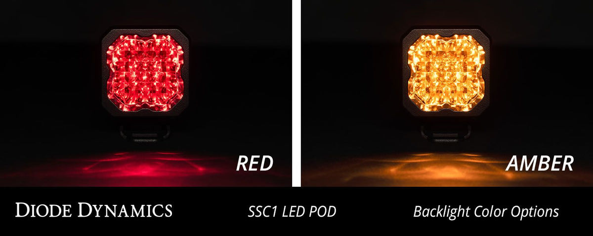 Diode Dynamics Stage Series C1 LED Pod Pro - White Spot Standard ABL (Pair) - DD6465P