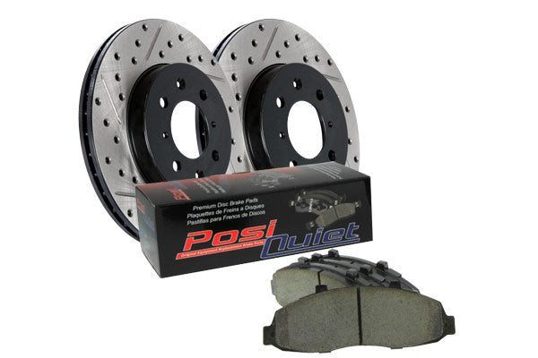 Stoptech - Street Axle Pack Drilled & Slotted, Rear - 938.33504