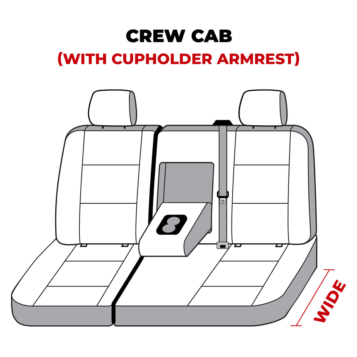 Covercraft 07-13 GMC Sierra/Silverado Carhartt Super Dux SeatSaverSecond Row Seat Covers - Blk - SSC8375COBK