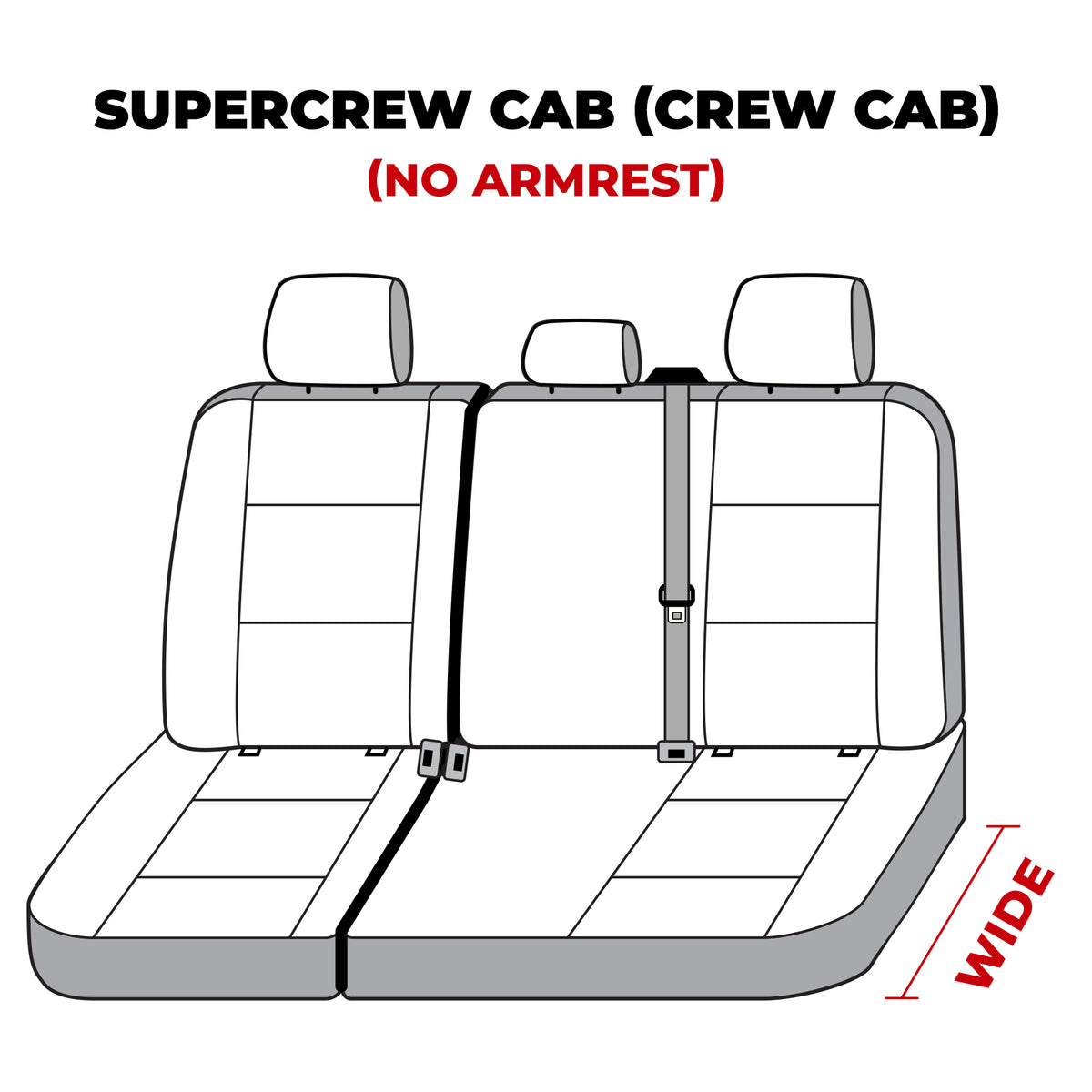 Covercraft 19-24 Ford F-250 Carhartt SeatSaver Custom Second Row Seat Covers - Gravel - SSC8497CAGY