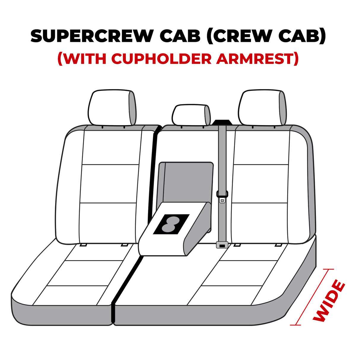 Covercraft 21-24 Ford F-150 Carhartt SeatSaver Custom Second Row Seat Covers - Gravel - SSC8521CAGY
