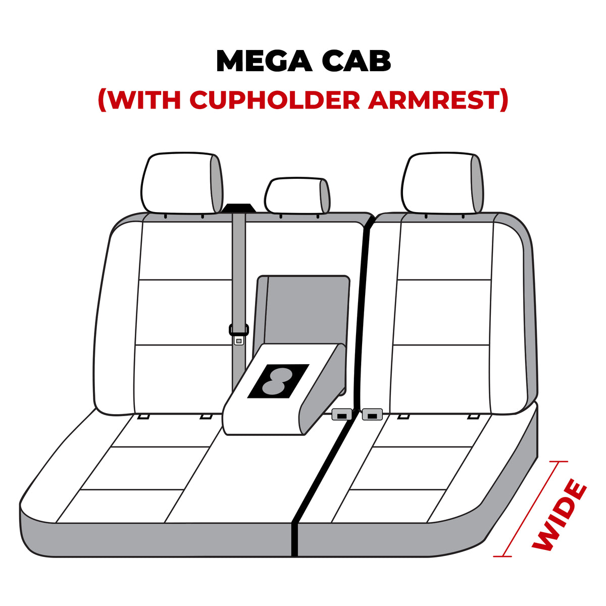 Covercraft 22-24 Dodge RAM Mega Carhartt Super Dux SeatSaver Custom Second Row Seat Covers - Black - SSC8536COBK