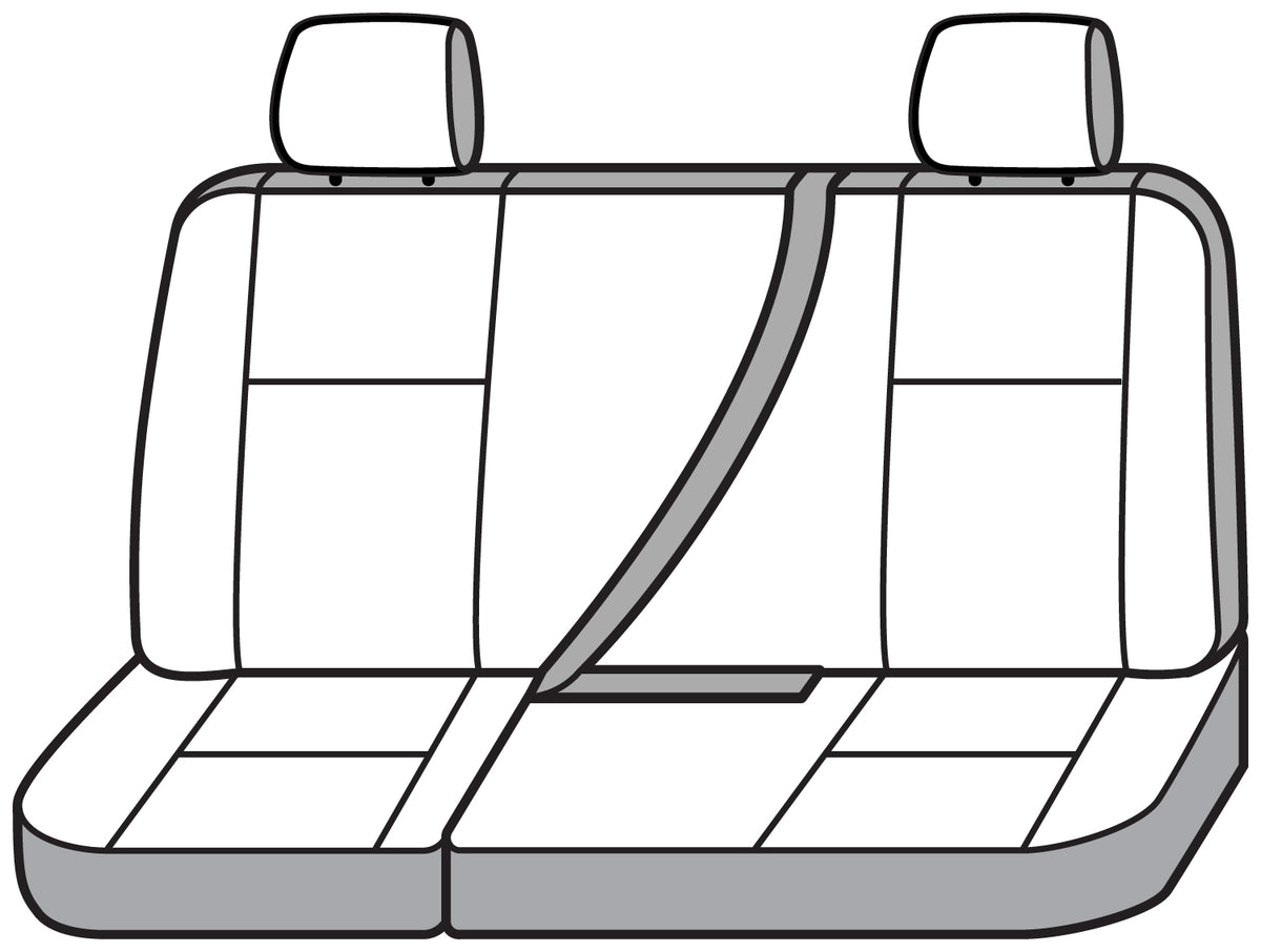 Covercraft 09 -10 Ford Carhartt Super Dux SeatSaver Custom Second Row Seat Covers - Black - SSC8389COBK