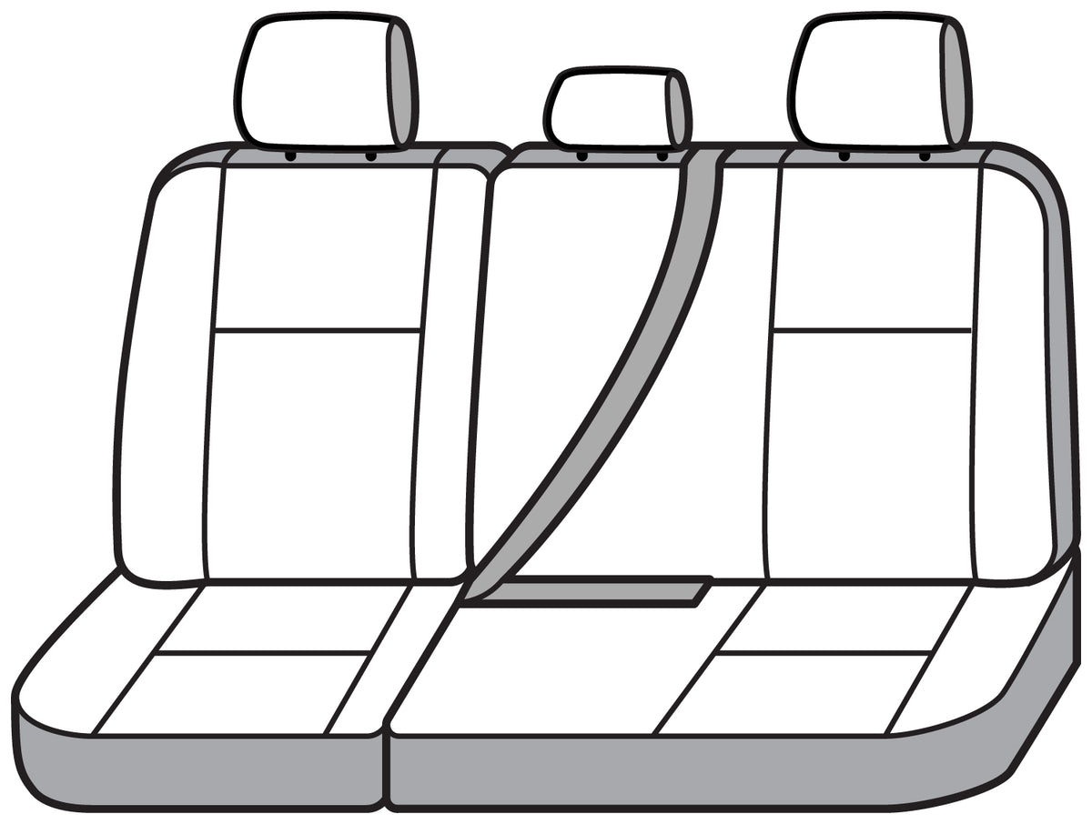 Covercraft 14-21 Toyota Tundra Carhartt Super Dux SeatSaver Custom Second Row Seat Covers - Black - SSC8434COBK