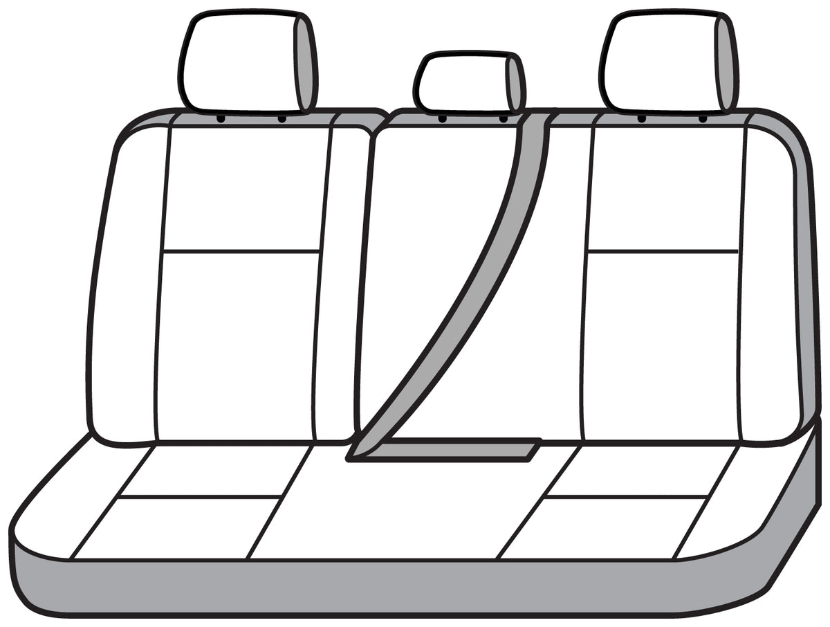 Covercraft 21-24 Ford Bronco Carhartt Super Dux SeatSaver Custom Second Row Seat Covers - Black - SSC8520COBK