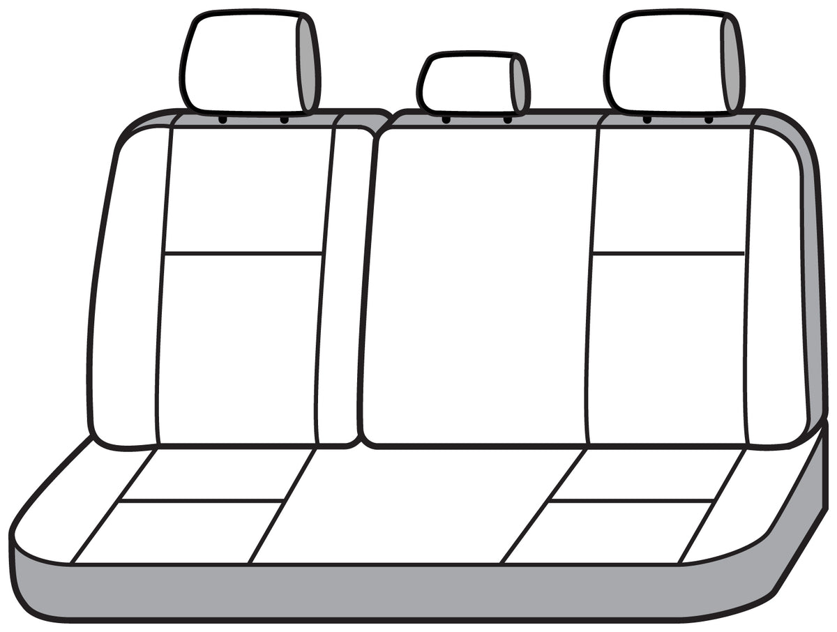 Covercraft- 21-23  Nissan Pathfinder- Carhartt SeatSaver Custom 3rd Row 60/40- Gravel - SSC7587CAGY