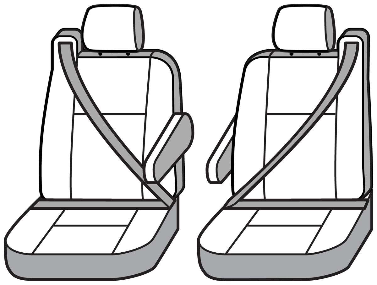 Covercraft 03-06 Chevrolet Tahoe Carhartt Super Dux SeatSaver Custom Front Row Seat Covers - Black - SSC3354COBK