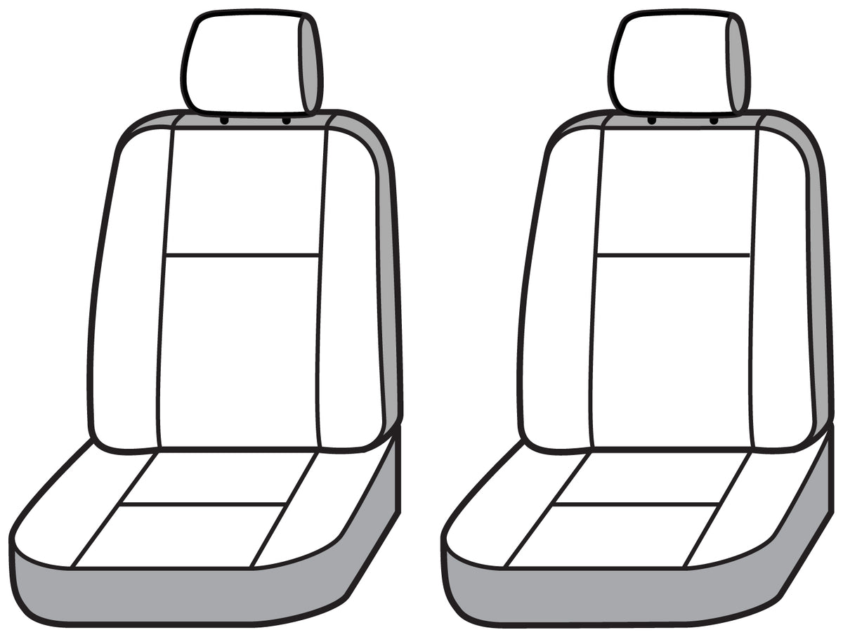 Covercraft 10-14 Chevrolet Avalanche Carhartt SeatSaver Custom Front Row Seat Covers - Brown - SSC2427CABN