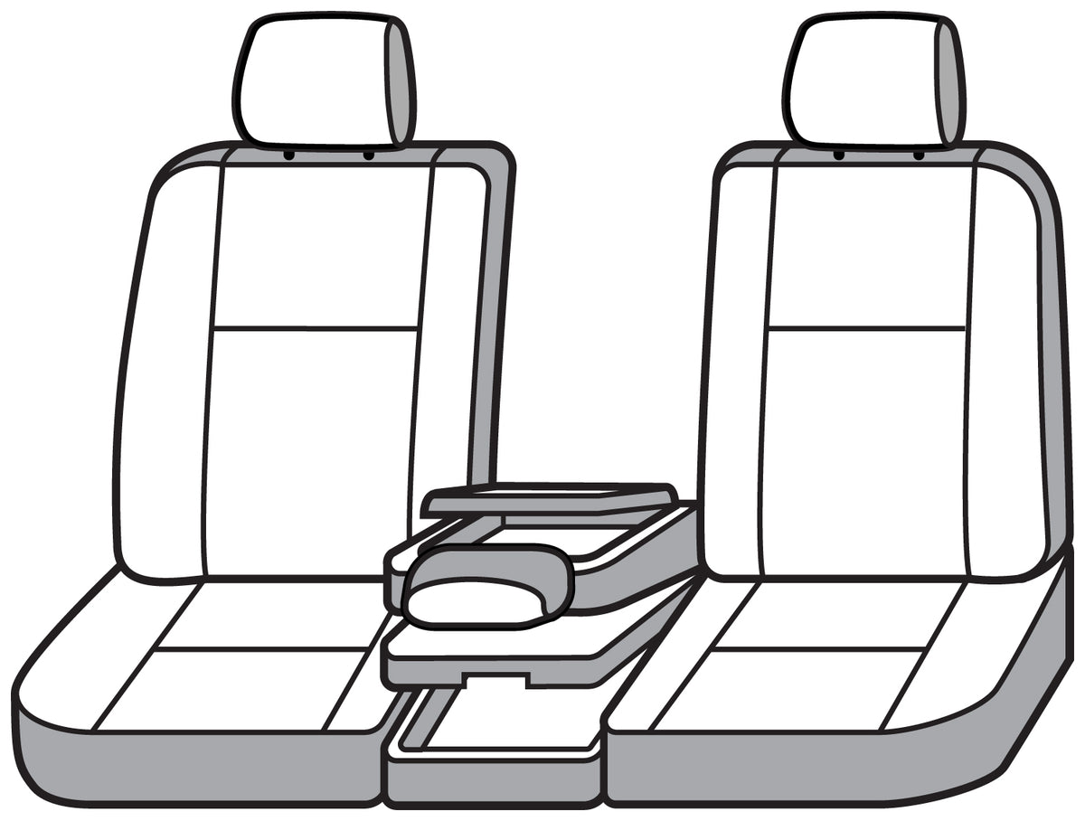 Covercraft 11-16 Ford F-250 Polycotton SeatSaver Custom Front Row Seat Covers - Grey - SS3415PCGY