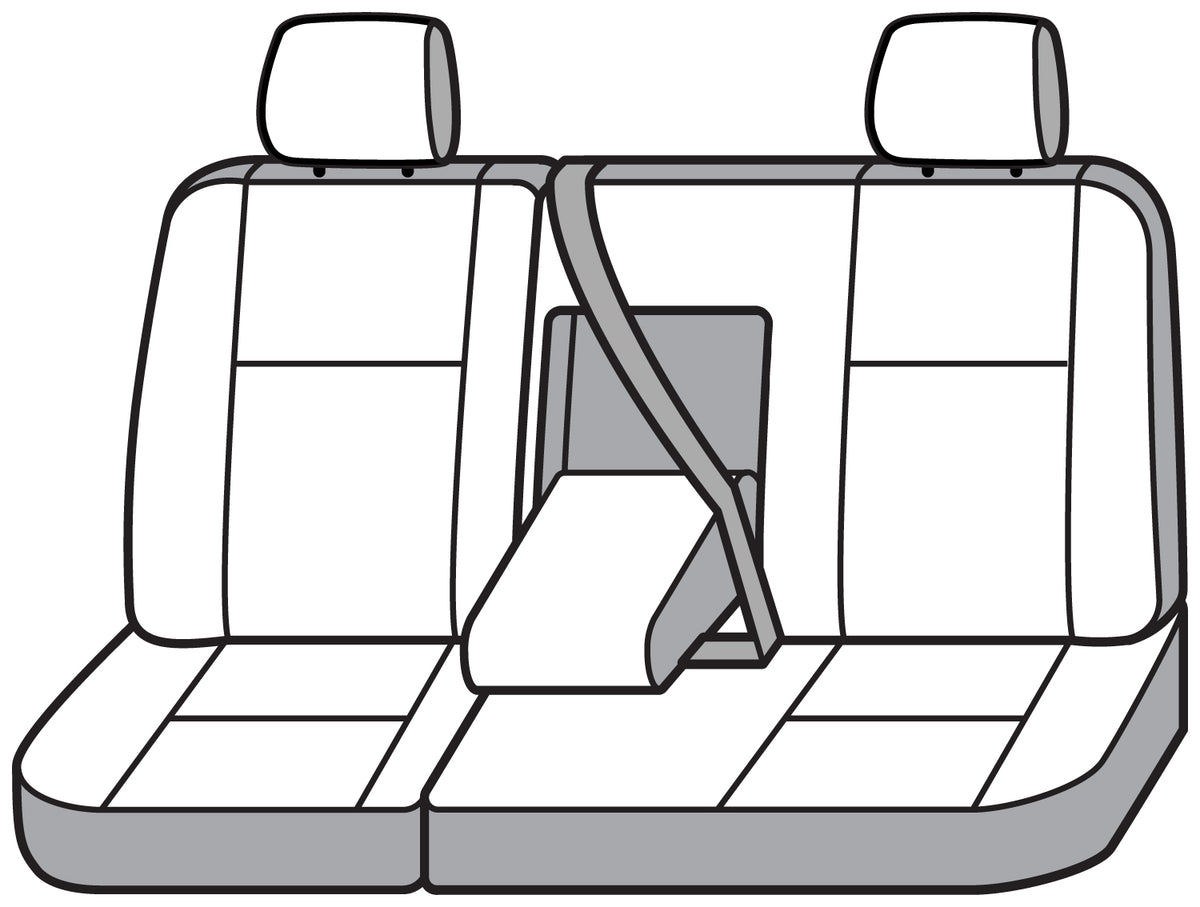 Covercraft 07-10 Chevrolet Tahoe Carhartt Super Dux SeatSaver Custom Second Row Seat Covers - Black - SSC8368COBK