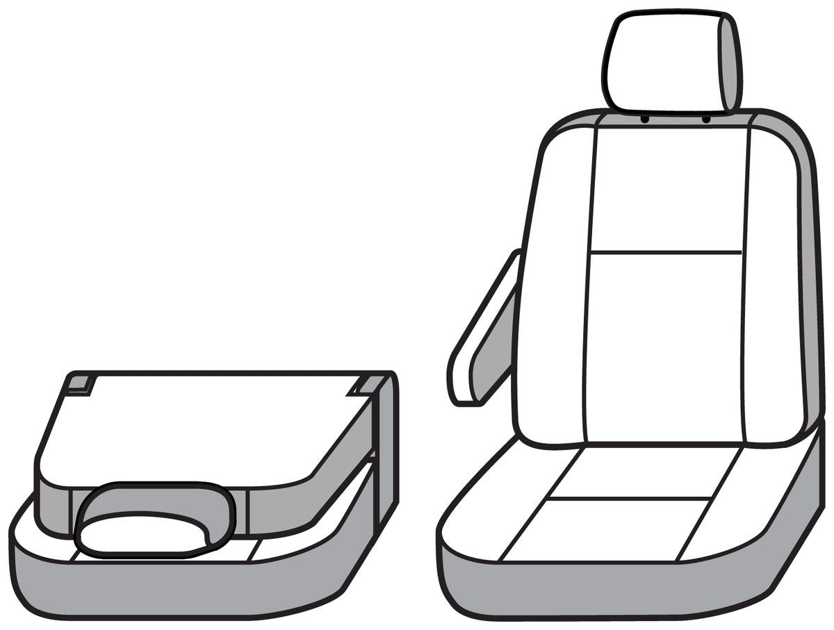Covercraft 10-13 Nissan Xterra/10-11 Carhartt Super Dux SeatSaverFront Row Seat Covers - Blk - SSC2436COBK