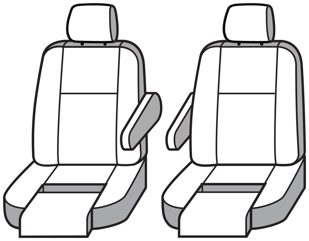 Covercraft 19-26 Mercedes-Benz Sprinter Enduro Waterproof Custom Front Row Seat Covers-Grey - SS2541WFGY