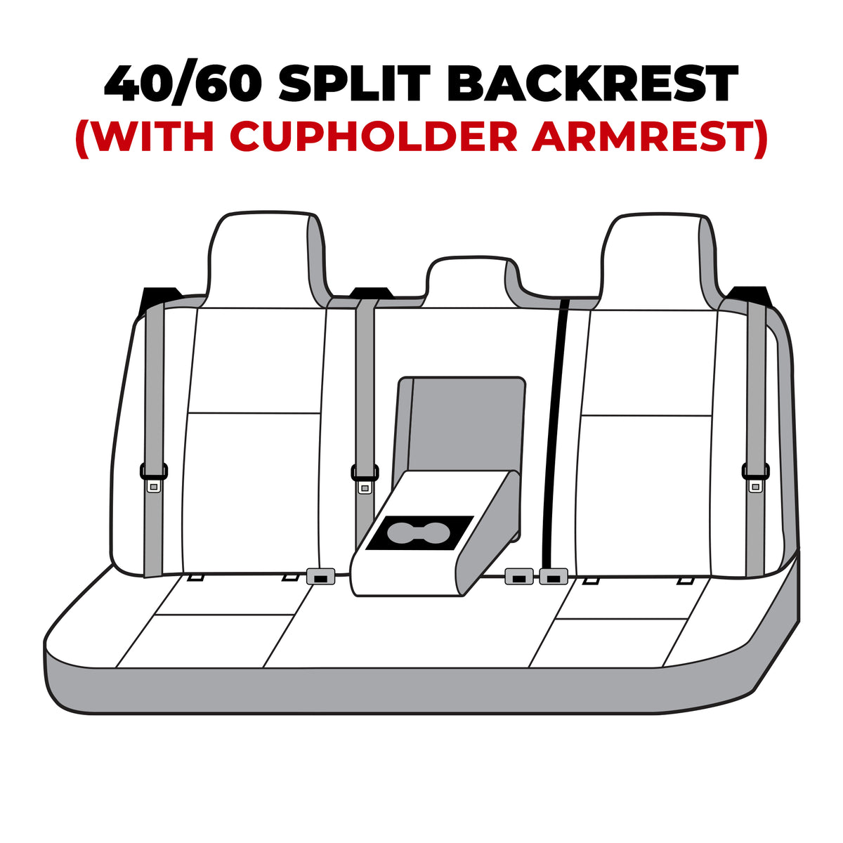 Covercraft 23-26 Toyota Corolla Leatherette PrecisionFit Custom Second Row Seat Covers - GTT4529LTBK