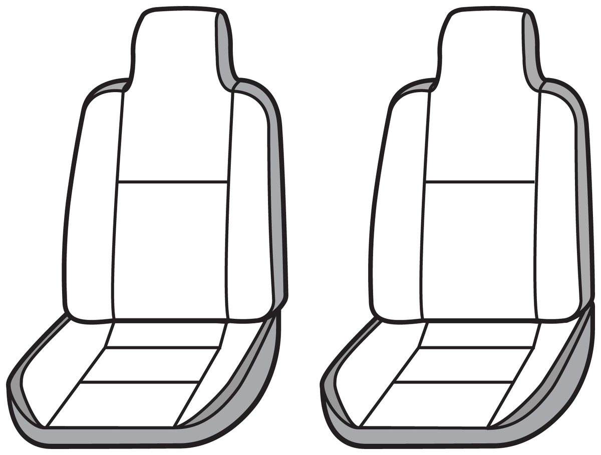 Covercraft 1997-02 Jeep Wrangler Carhartt SeatSaver Custom Front Row Seat Covers - Gravel - SSC1248CAGY