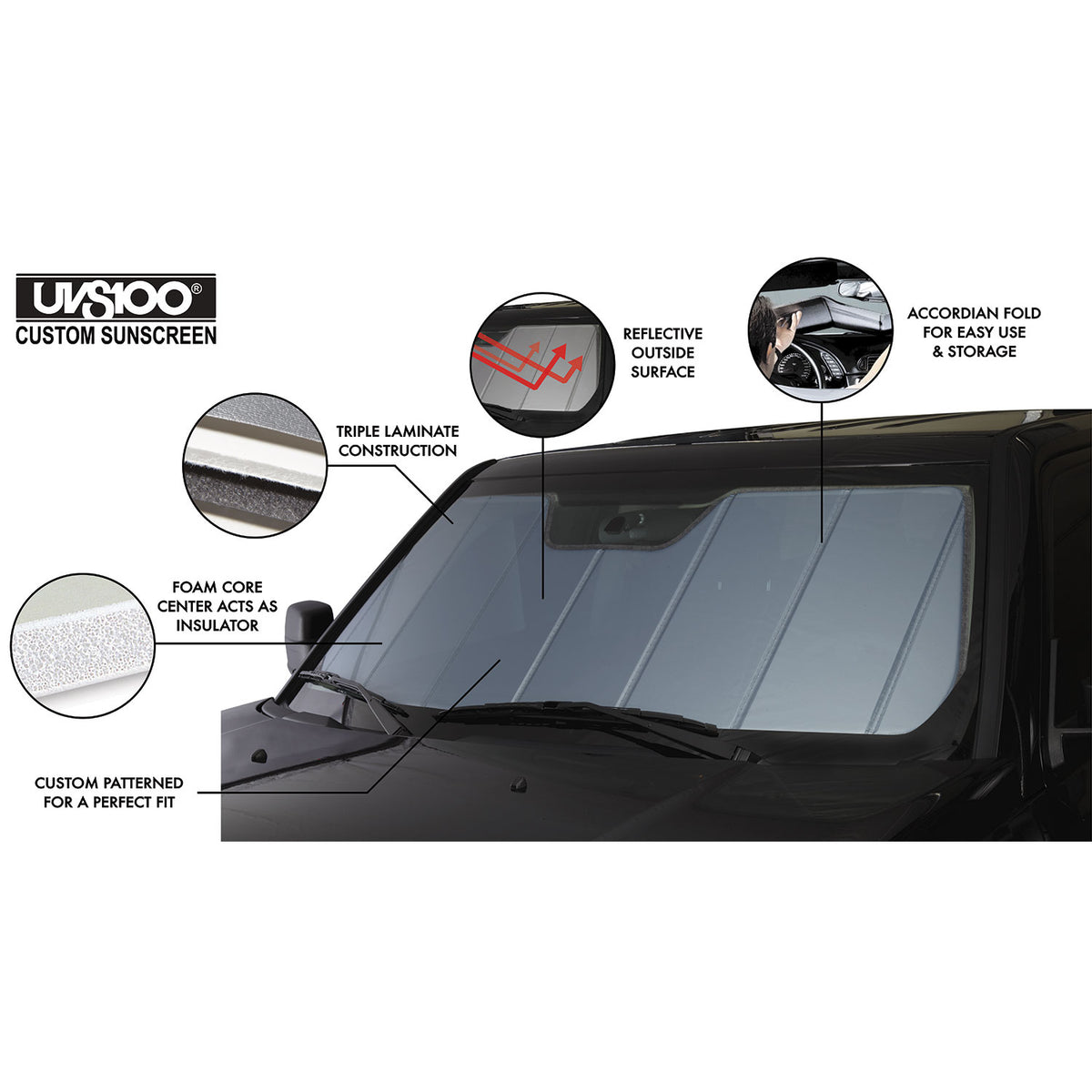 Covercraft 25-26 Toyota Camry UVS100 Custom Sunscreen - Blue - UV11906BL