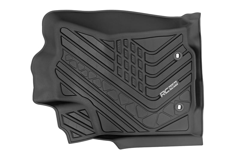 Rough Country - Flex-Fit Floor Mats - Front and Rear - Toyota Tacoma 2WD/4WD (2016-2023) - FF-71216 for 2016-2023 Toyota Taco