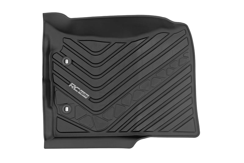 Rough Country - Flex-Fit Floor Mats - Front and Rear - Toyota Tacoma 2WD/4WD (2016-2023) - FF-71216 for 2016-2023 Toyota Taco