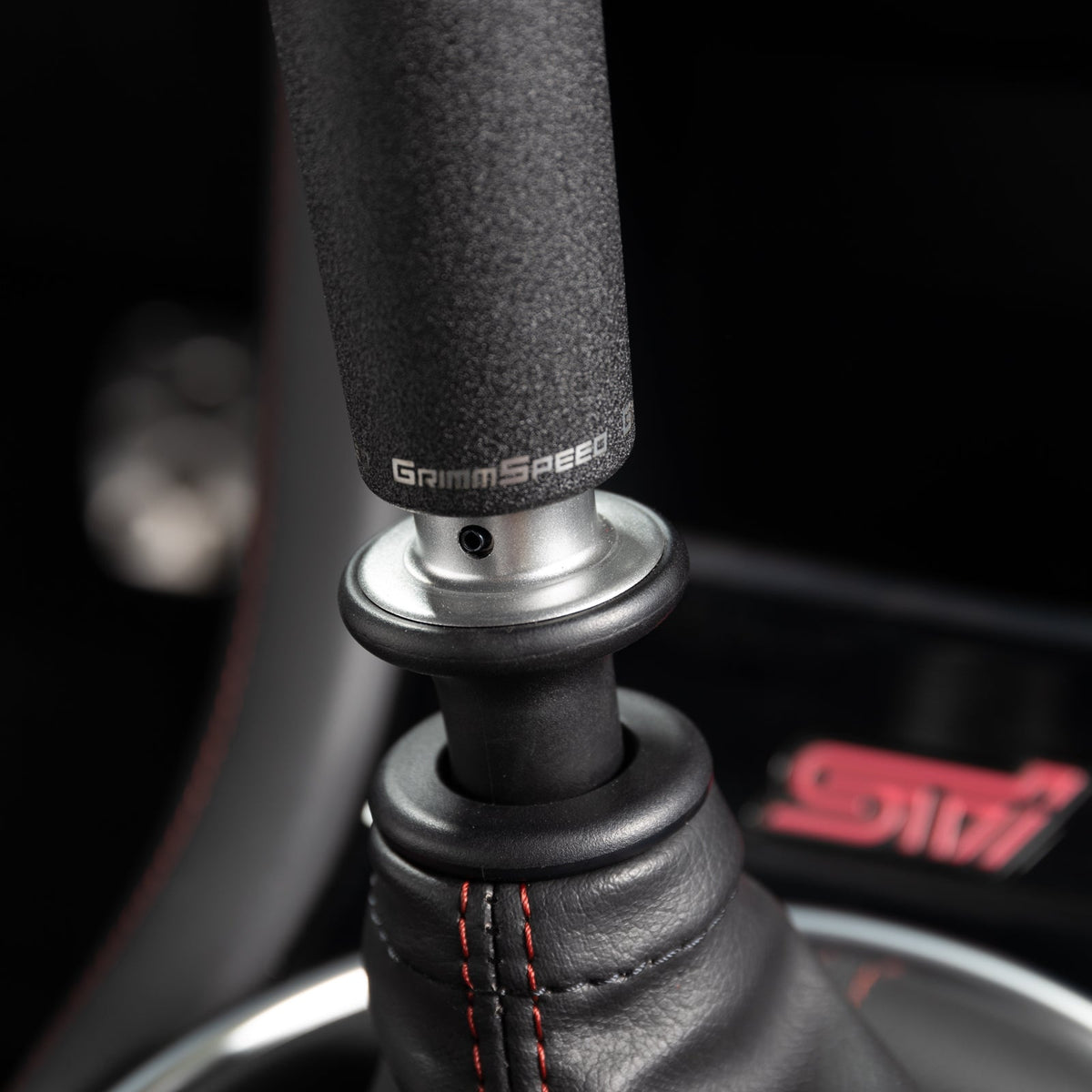 GrimmSpeed Tallboy Shift Knob Aluminum Black - M12x1.25 - GRM380007