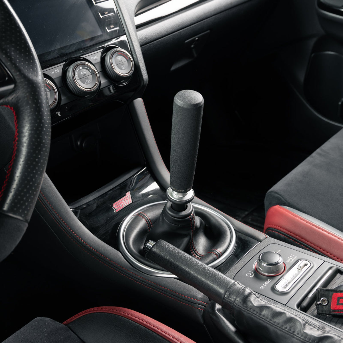 GrimmSpeed Tallboy Shift Knob Aluminum Black - M12x1.25 - GRM380007
