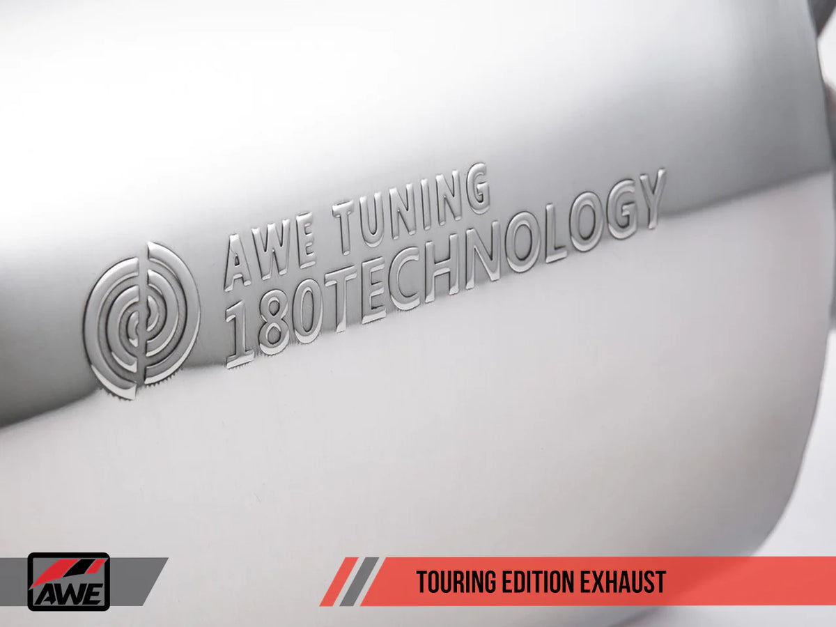 AWE Tuning BMW F22 M235i / M240i Touring Edition Axle-Back Exhaust - Diamond Black Tips (90mm) - 3010-33038