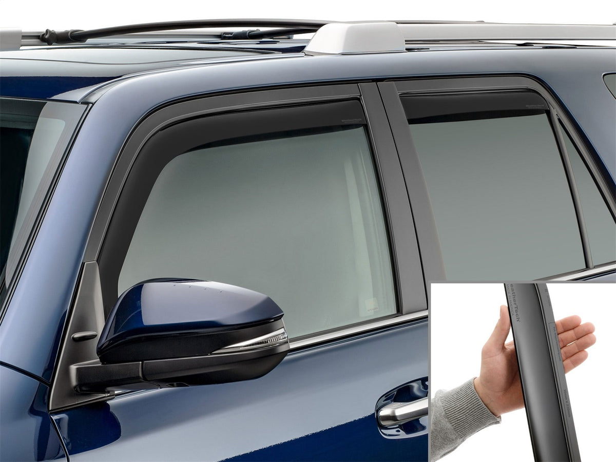 Weathertech - Side Window Deflector Set - Front And Rear Matte Black Tint 10-24 4Runner - 82531IMB