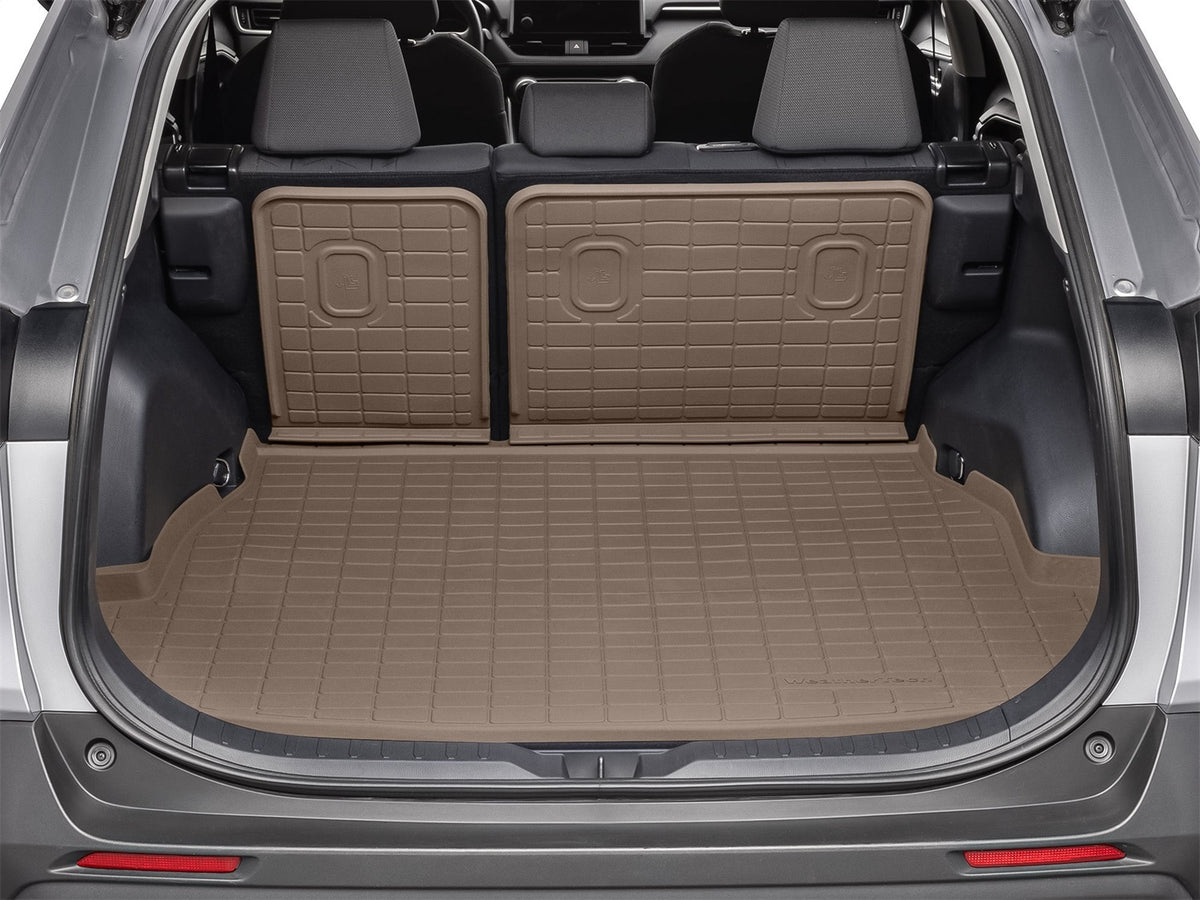 Weathertech - SeatBack Cargo Liner HP w/Bumper Protector - Tan Behind 2nd Row Seating 19-25 RAV4 - 411507IMSK