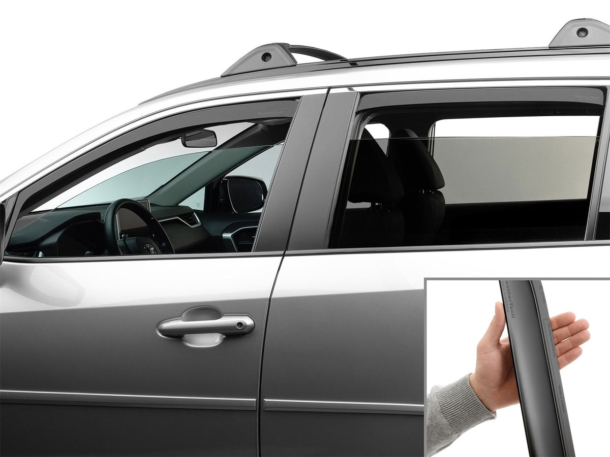 Weathertech - Side Window Deflector Set - Front And Rear Matte Black Tint 19-25 Toyota RAV4 - 82924IMB