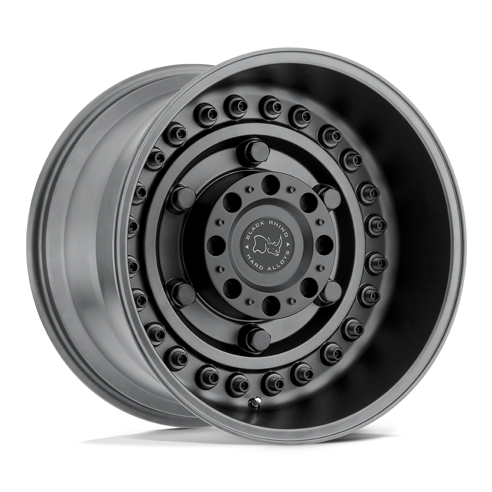 Black Rhino Hard Alloys Armory 20X12 8X170 -44MM Gun Black