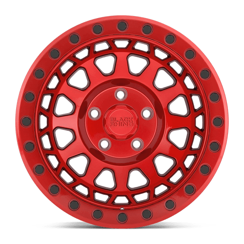 Black Rhino Hard Alloys Primm 17X9 5X127 -18MM Candy Red W/ Black Bolts