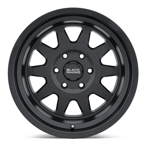 Black Rhino Hard Alloys Stadium 17X9.5 6X139.7 -18MM Matte Black
