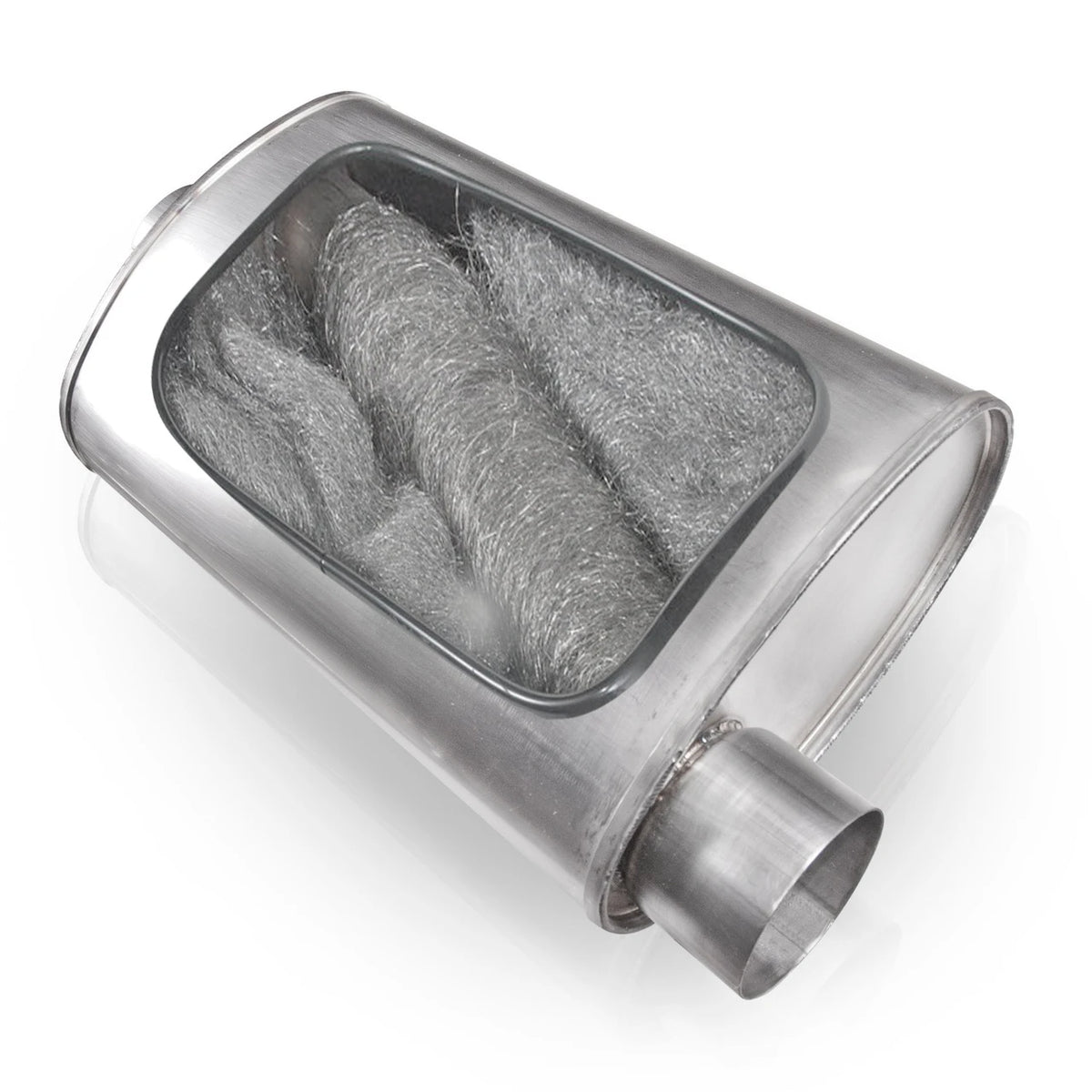 Stainless Works - Turbo S-Tube Muffler Stainless Steel - TM4S22C22O