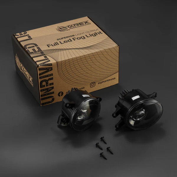 AlphaRex Universal Toyota/Lexus/Scion DoubleTap Dual Color LED Projector Fog Lights - White/Amber - 210001