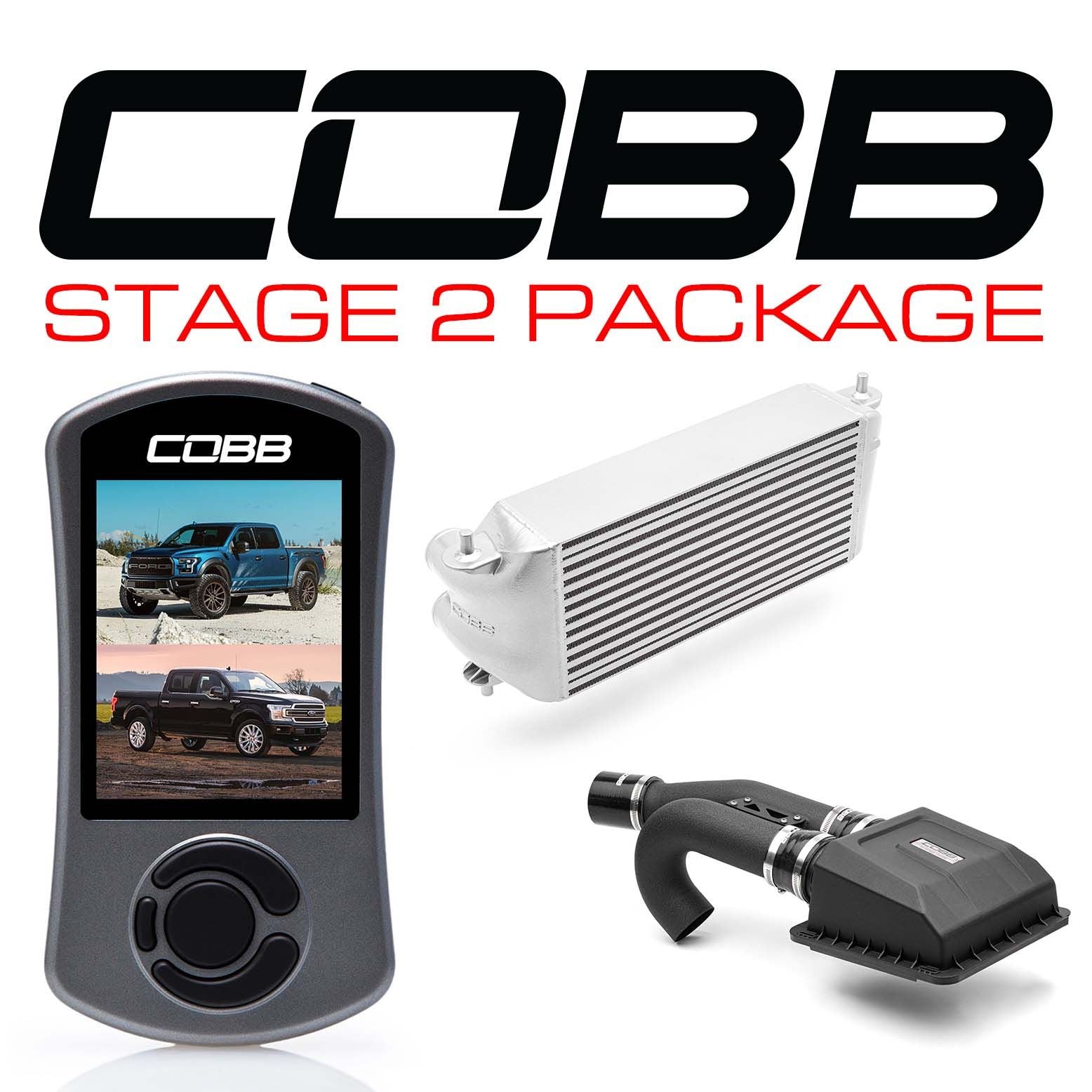 Cobb Ford F-150 Ecoboost Raptor/Ltd. Stage 2 Power Package - Silver (Factory Loc. I/C) - FOR0050S20SL