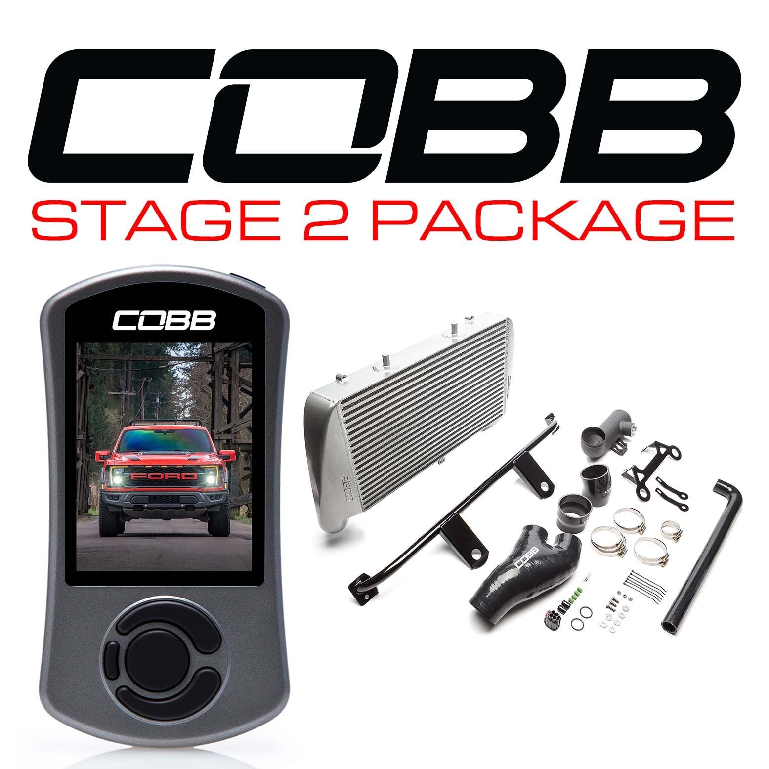 Cobb 21-22 Ford F-150 Raptor Stage 2 Power Package - Silver - FOR0100020SL-NI