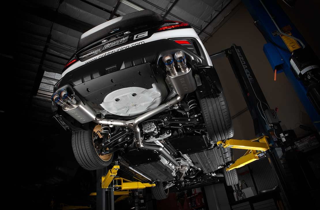 Cobb 22-24 Subaru WRX Titanium Catback Exhaust (Incl. Burnt Ti Tips) - 516160
